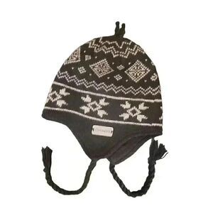 Chaos Adult Unisex Black White Chullo Beanie